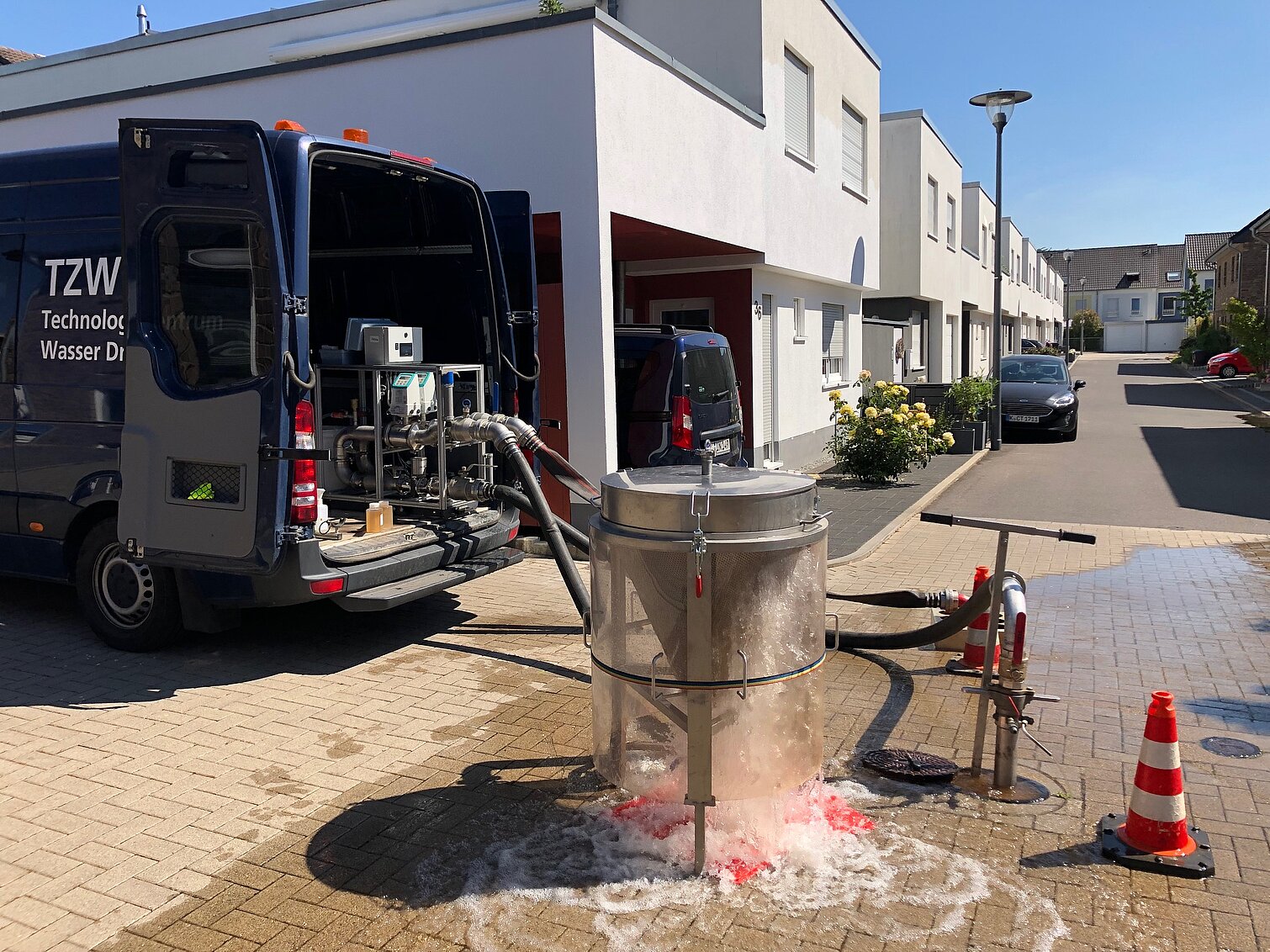 Spülfahrzeug mit Spüldatenerfassung und Filtersystem