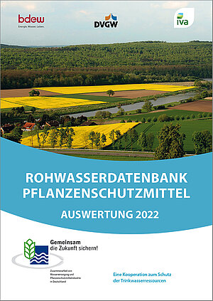 Titelblatt: Rohwasserdatenbank Pflanzenschutzmittel Auswertung 2022