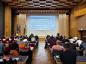 Blick in den Vortragssaal beim 32. Trinkwasserkolloquium