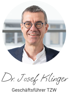 Editorial Dr. Josef Klinger